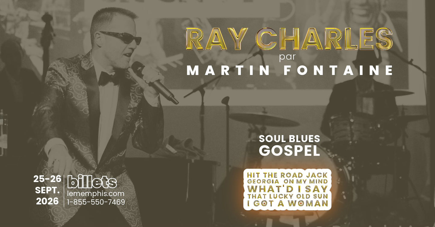Ray Charles par Martin Fontaine - 25/26 Septembre 2026